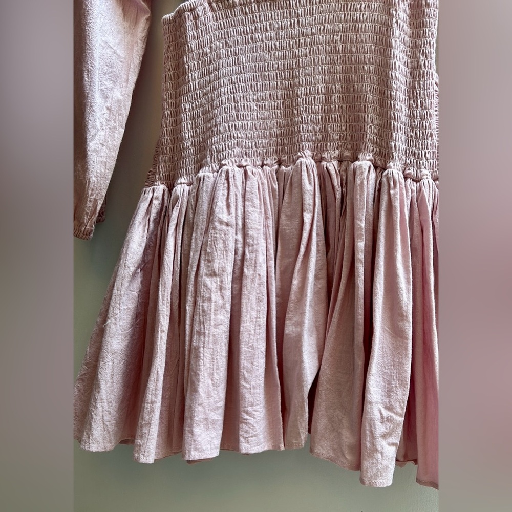 NWT Dèluc Pink Ruffle Cut Out Mini Dress - Picture 10 of 12